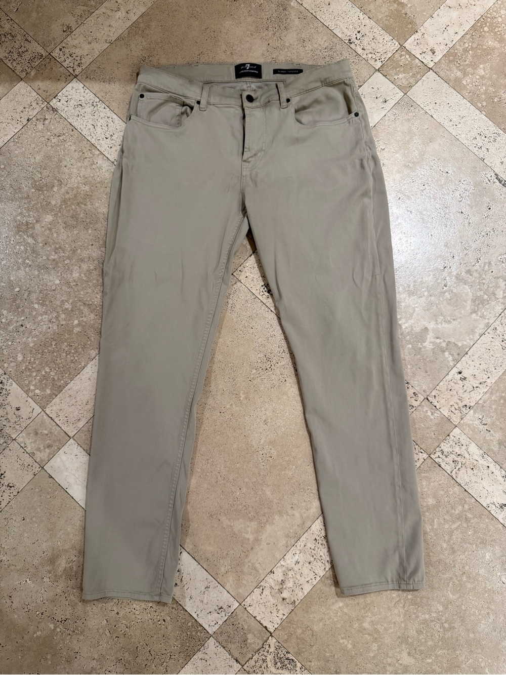 Men’s Slim Straight Off White Pants
